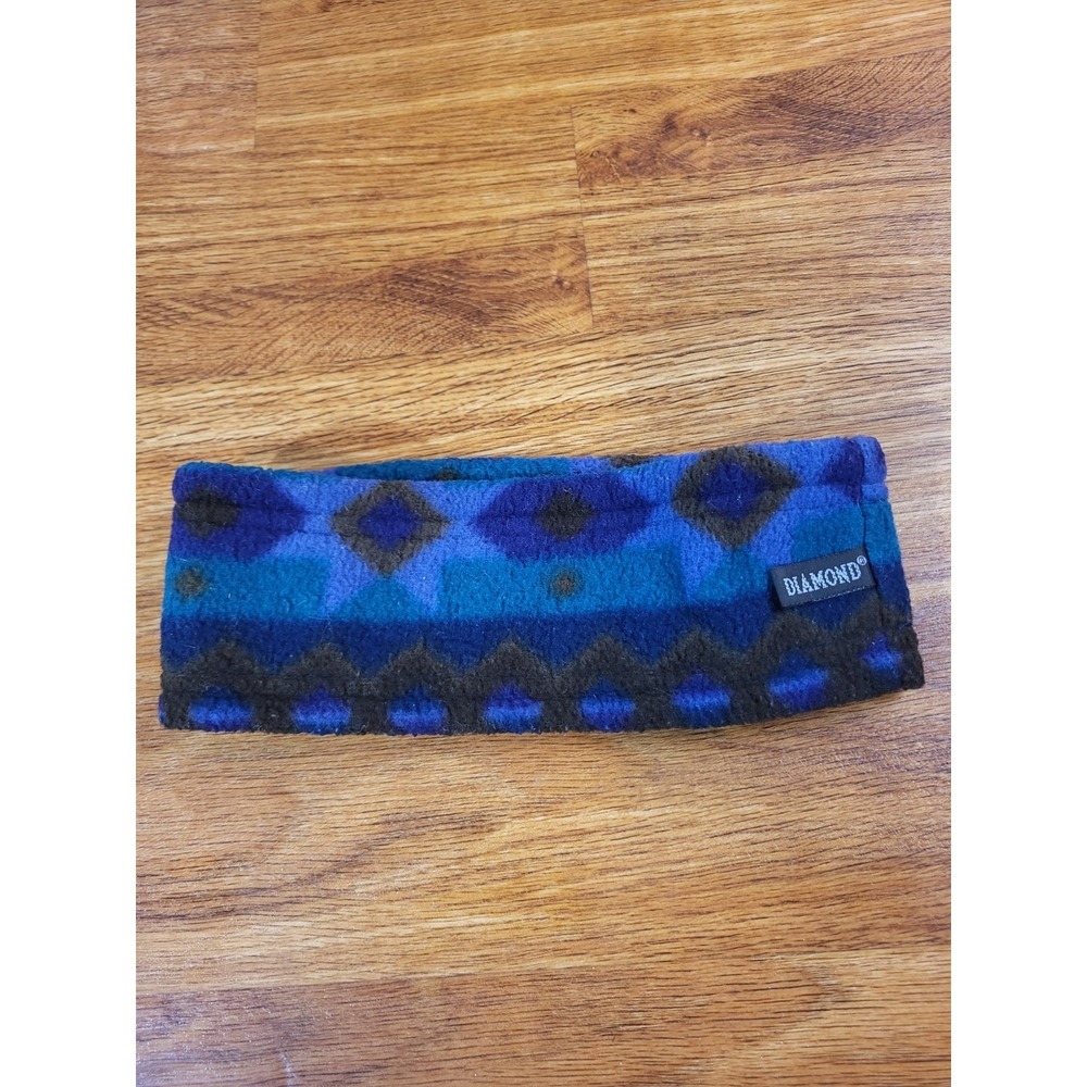 Vintage Black Diamond Southwestern Fleece Headband Ear Warmer